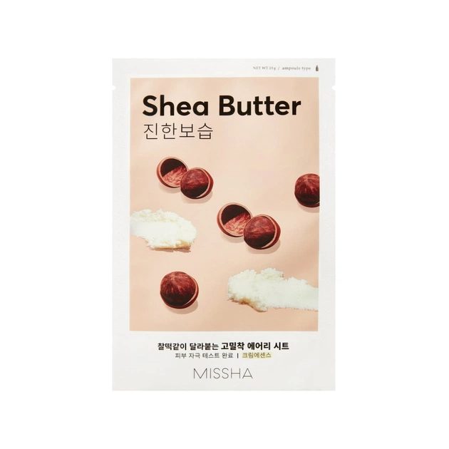 Маска для обличчя Missha Airy Fit Shea Butter Sheet Mask З олією ши 19 г (8809581454798) - изображение 1