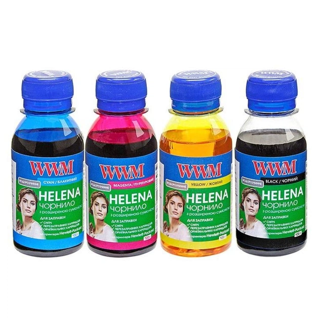 Чернила WWM HP UNIVERSAL HELENA B/C/M/Y SET (HELENA.SET-2) - изображение 1