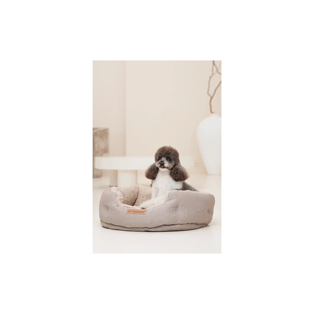 Лежак для тварин Pet Fashion BRIG 58х48х20 см кавовий (4823082441488) - picture 6