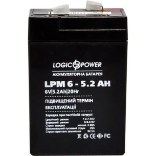 Батарея до ДБЖ LogicPower LPM 6В 5.2 Ah (4158) зображення 1