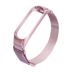 Ремінець до фітнес браслета XoKo Milanese Magnetic для Xiaomi Mi Band 3/4 Pink (XK-XM-NI-PNK) зображення 1
