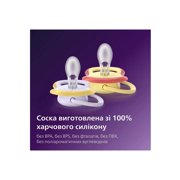 Пустушка Philips AVENT Ultra Air 0-6 місяців 2 шт (SCF087/04) - picture 8