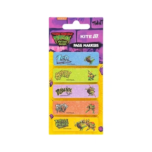 Стікер-закладка Kite паперова з малюнком Ninja Turtles, 100 шт, 5х15х50 мм, прямокутна (NT25-480) зображення 1
