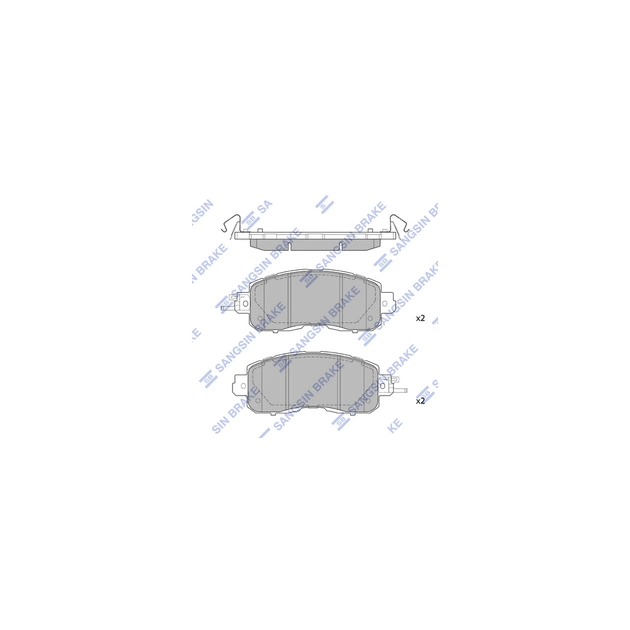 Тормозные колодки HI-Q SP1765 - изображение 1