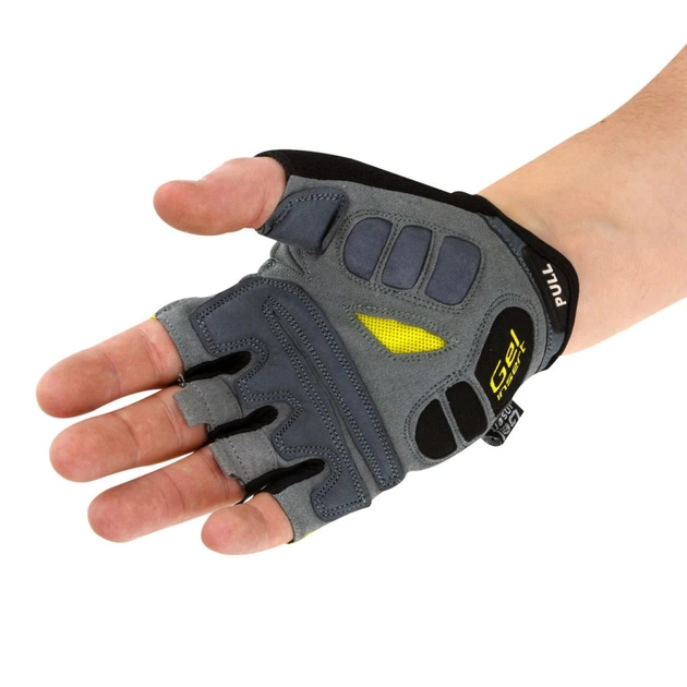 Велорукавиці PowerPlay 5037 Black/Yellow XL (5037C_XL_Yellow) - зображення 4
