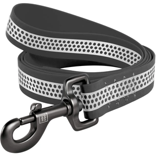 Повідець для собак WAUDOG Waterproof світловідбивний L-XXL Ш 25 мм Д 122 cм сірий (260511) зображення 1