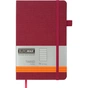 Книга записная Buromax Tweed 125x195 мм 96 листов в линию обложка из искусственной кожи Бордовая (BM.291263-13) - уменьшенное изображение 1