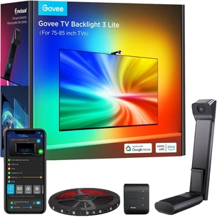 Светодиодная лента Govee Набір H6099 TV Backlight 3 Lite 75-85'', RGBIC, WI-FI/Bluetooth, чорний (H60993D2) изображение 1