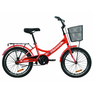 Велосипед Formula 20" SMART Vbr рама-13" St 2020 червоний, багажник + кошик (OPS-FR-20-055) зображення 1
