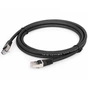 Патч-корд 0.25м S/FTP Cat 6A CU LSZH black Cablexpert (PP6A-LSZHCU-BK-0.25M) - зменшене зображення 2
