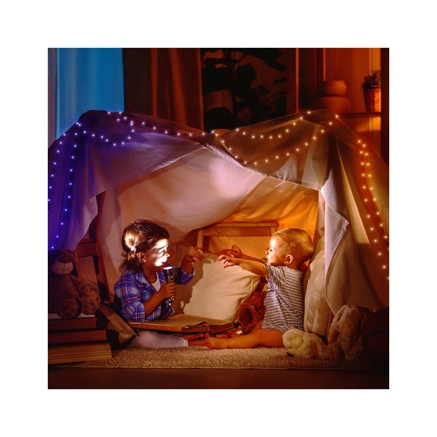 Гірлянда Twinkly Smart LED, Dots 400 RGB LED Lights String Black Wire Plug IP44 20м (TWD400STP-BEU) - picture 3