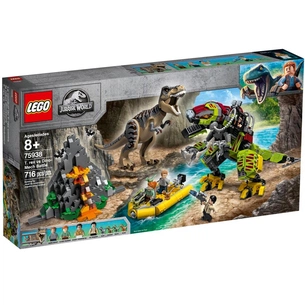 Конструктор LEGO Jurassic World Бій тиранозавра та робота (75938) зображення 1