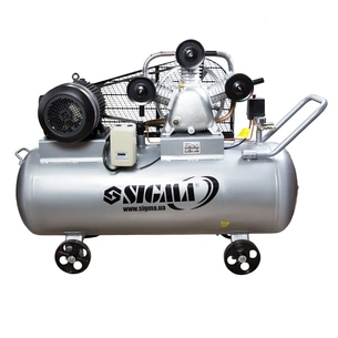 Компресор Sigma ремінний трициліндровий 380В 5.5кВт 865л/хв 10бар 200л (7044761) зображення 1