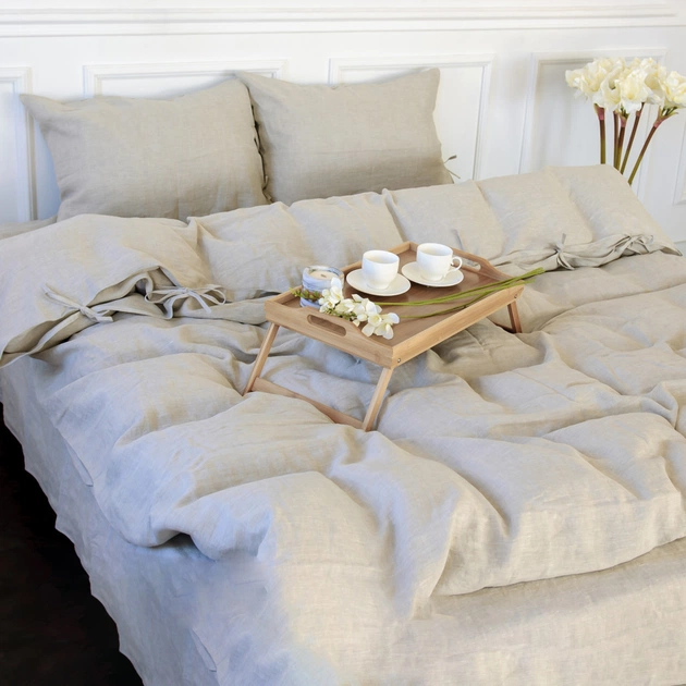 Постельное белье MirSon Лен Grey sky 175х210 (2200005371091) - изображение 1