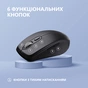 Мишка 2E MF225 Silent Wireless/Bluetooth Black (2E-MF225WBK) - зменшене зображення 4