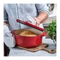 Каструля KitchenAid чавунна з кришкою 3,3 л Червона (CC006057-001) - зменшене зображення 6