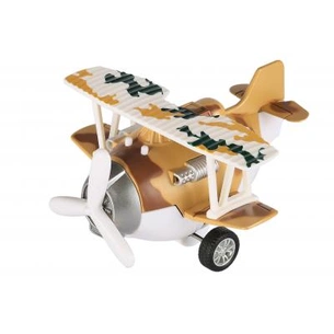 Спецтехніка Same Toy Самолет металический инерционный Aircraft коричневый со свет (SY8015Ut-3) изображение 1