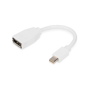 Перехідник mini DP to DP, M/F, 0.15m, white Digitus (DB-340405-001-W) зображення 1