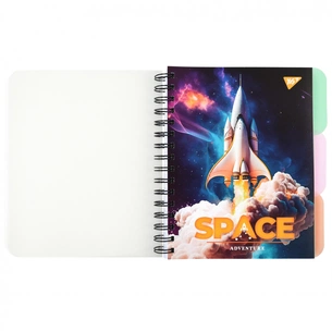 Блокнот Yes А5 Space adventure 144 аркуша пластикова обкладинка (681955) зображення 1