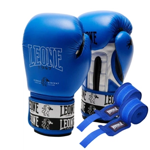 Боксерські рукавички Leone GN208 Iconic Blue 12 унцій (GN208_Blue_12oz) зображення 1