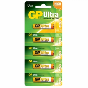 Батарейка Gp AAA LR03 Ultra Alcaline * 1 (відривається) (24AU-UR5) зображення 1