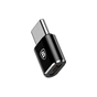 Перехідник Micro USB F To USB-C M Adapter Black Baseus (CAMOTG-01) - зменшене зображення 1