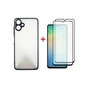 Чохол до мобільного телефона Dengos Kit Samsung Galaxy A06 Matte + 2 pcs glass (Black) (DG-CTG2P-02) - зменшене зображення 1