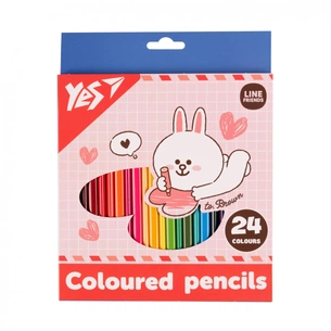 Олівці кольорові Yes 24 кольорів Line Friends Cony (290742) зображення 1