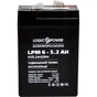 Батарея до ДБЖ LogicPower LPM 6В 5.2 Ah (4158) - зменшене зображення 1