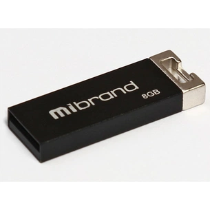 USB флеш накопичувач Mibrand 8GB Сhameleon Black USB 2.0 (MI2.0/CH8U6B) зображення 1