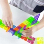 Конструктор Guidecraft Interlox Squares Квадрати, 96 деталей (G16835) - зменшене зображення 7
