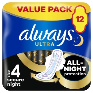 Гігієнічні прокладки Always Ultra Secure Night (Розмір 4) 12 шт. (4015400612469) зображення 1
