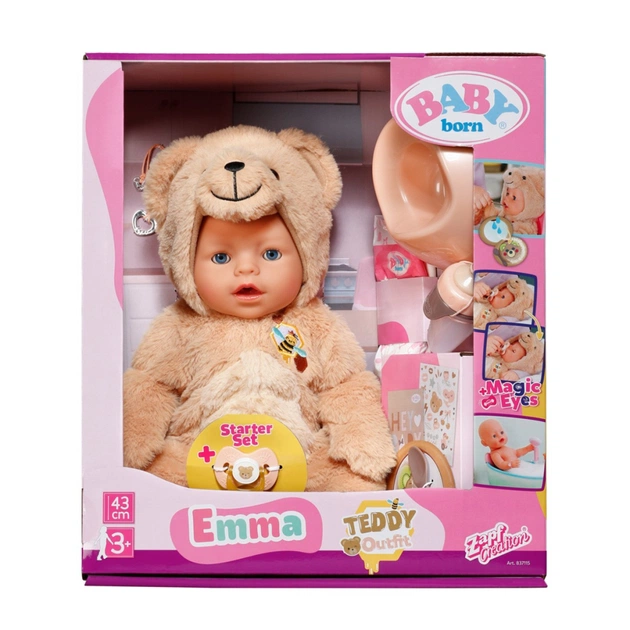 Пупс Zapf Baby Born – Емма у костюмі ведмедика 43 см (837115) - picture 10