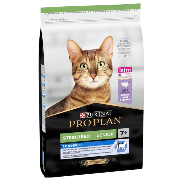Сухий корм для кішок Purina Pro Plan Sterilised Senior з індичкою 10 кг (7613034989314) - изображение 1