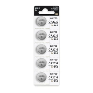 Батарейка CR 2032 coin cell battery * 5 CUKTECH (CKCR2032CNWT) зображення 1