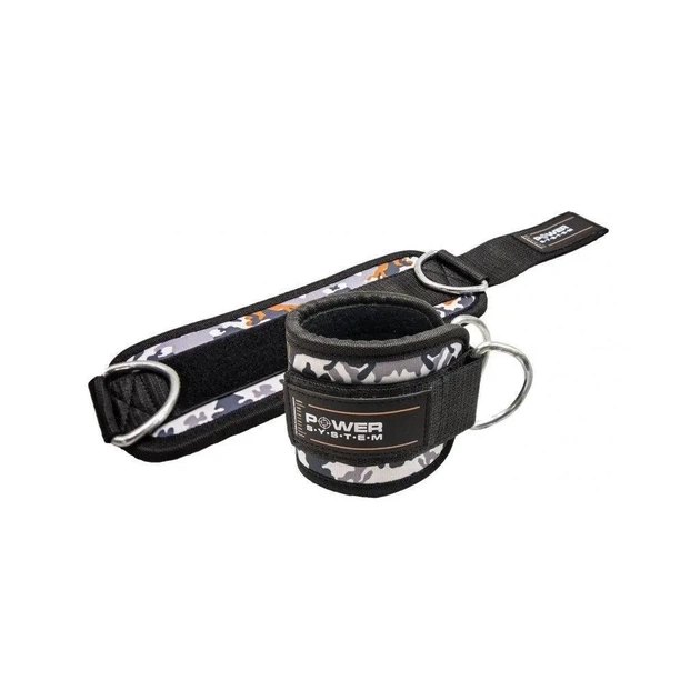 Манжета для тяги Power System Ankle Strap Camo PS-3470 Grey/Black (PS_3470_Grey/Black) - picture 1