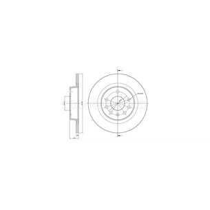 Гальмівний диск METELLI 23-0609C зображення 1