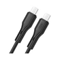 Дата кабель USB-C to USB-C 1.0m NB-Q231B 60W Black XO (NB-Q231B-BK) - зменшене зображення 2