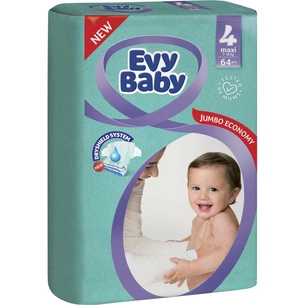 Підгузки Evy Baby Maxi Розмір 4 (7-18 кг) 64 шт. (8690506474324) зображення 1