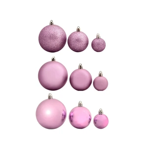 Ялинкова іграшка House Of Seasons H&S 46 шт 8 см 6 см 4 см Бузковий (8720362102090) зображення 1