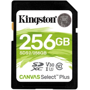 Карта пам'яті Kingston 256GB SDXC class 10 UHS-I U3 Canvas Select Plus (SDS2/256GB) зображення 1