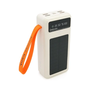 Батарея універсальна ACL 30000mAh, Solar, 22.5W, cables Type-C + Lighting, White (ACL PW-141W) зображення 1