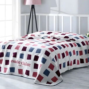 Плед Marie Claire Квадрати білий, 200х220 см (168827) зображення 1