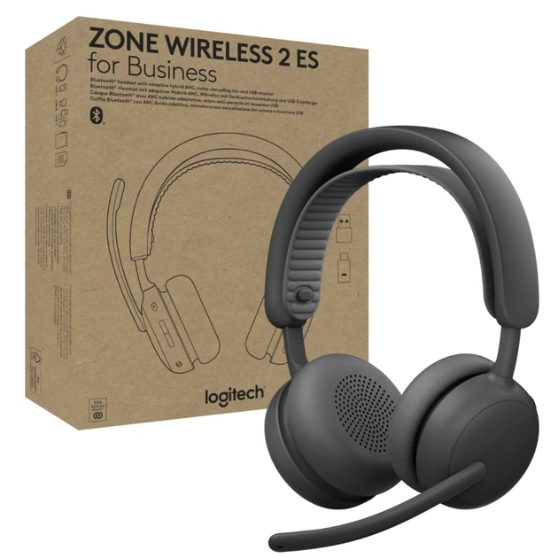 Навушники Logitech Zone Wireless 2 ES Busines Graphite (981-001498) - зображення 1