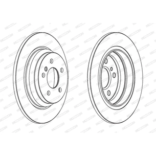 Гальмівний диск FERODO DDF1770C зображення 1