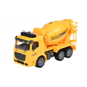 Спецтехніка Same Toy инерционная Truck Бетономешалка желтая со светом и звуком (98-612AUt-2) зображення 1