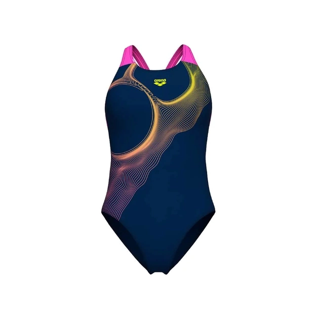 Купальник Arena Ripples Swimsuit V Back B 009021-780 синій 36 (3468337506072) - зображення 4