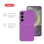 Чохол до мобільного телефона Intaleo Silicone Samsung Galaxy S24 Plus Violet (1283126600371) - зменшене зображення 3