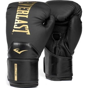 Боксерские перчатки Everlast Elite 2 Boxing Glove P00003272 чорний, золотий 14 унцій (009283623722) изображение 1