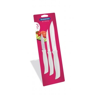 Набір ножів Tramontina Athus 3 шт White (76мм, 127мм, 178мм) (23099/884) зображення 1